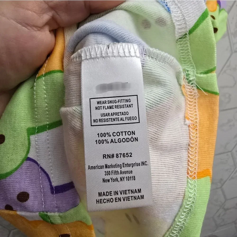 Nwt 100% cotton Unisex Boy or Girl Peeps Toddler Easter Pajama Set